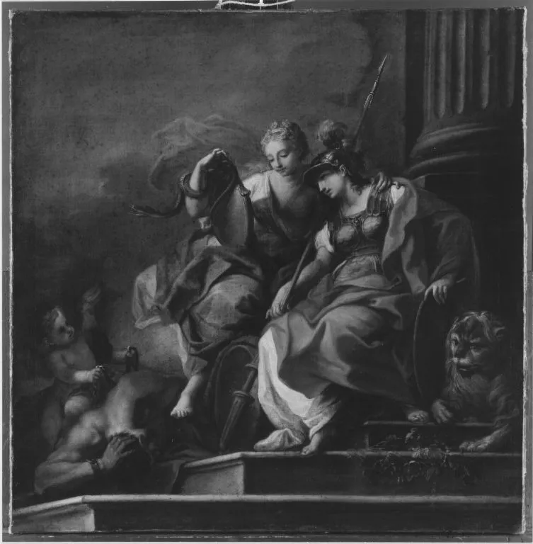 Fortitudo und Prudentia, by Sebastiano Conca, unspecified, 1722