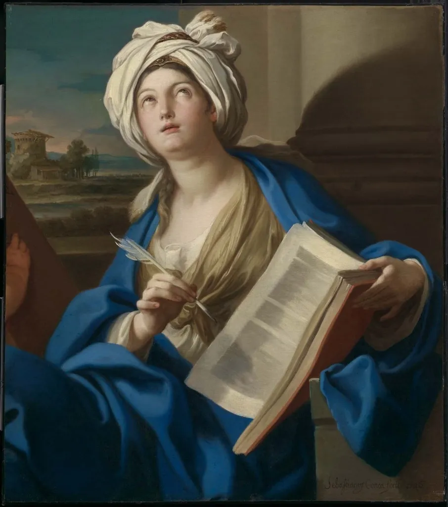 Sibyl, by Sebastiano Conca, oil, 1726