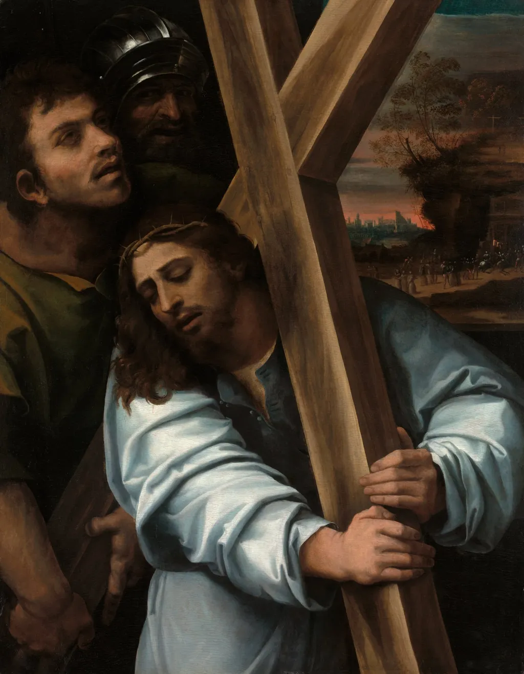 Christ Carrying the Cross, by Sebastiano del Piombo, oil, 1516
