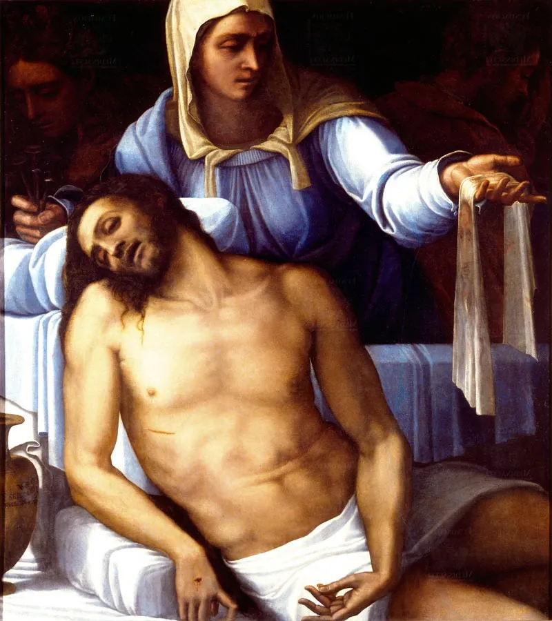 Pieta, by Sebastiano del Piombo, oil, 1533