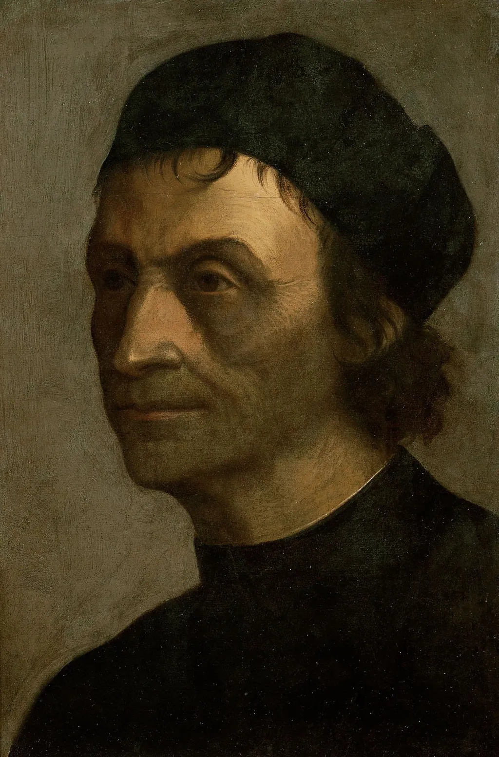 Portrait of a priest of the papal court, by Sebastiano del Piombo, unspecified, 1530