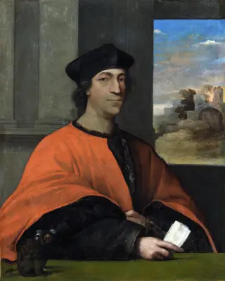 Portrait of Cardinal Antonio Ciocchi del Monte (1461-1533), by Sebastiano del Piombo, 1513