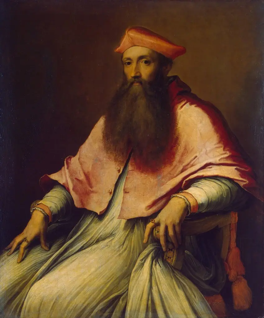 Portrait of Cardinal Reginald Pole, by Sebastiano del Piombo