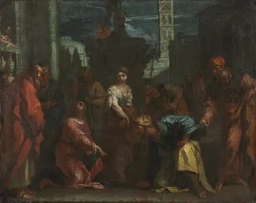 Christ and the Woman Taken in Adultery, by Sebastiano Ricci