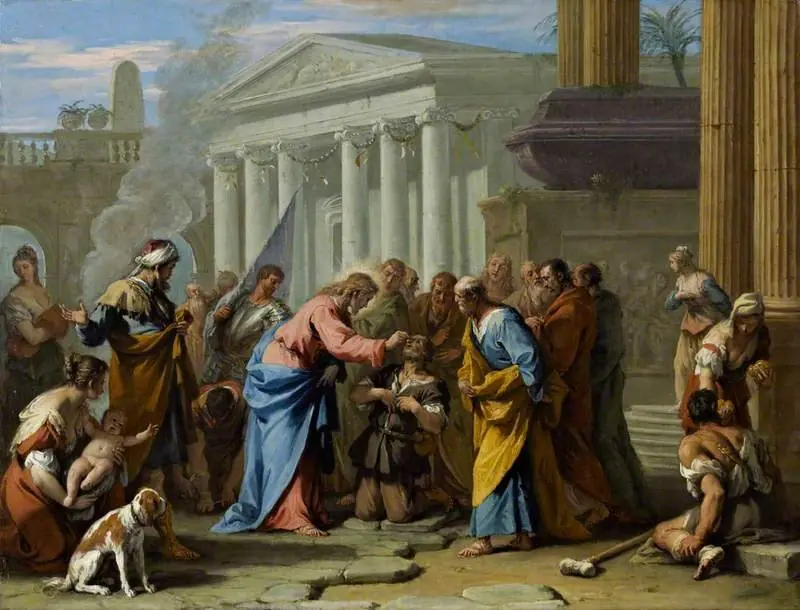 Christ Healing the Blind Man, by Sebastiano Ricci