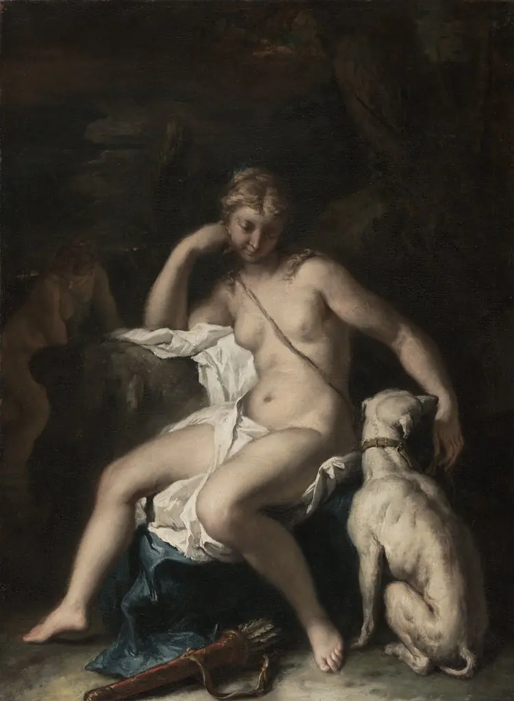 Diana and Her Dog, by Sebastiano Ricci