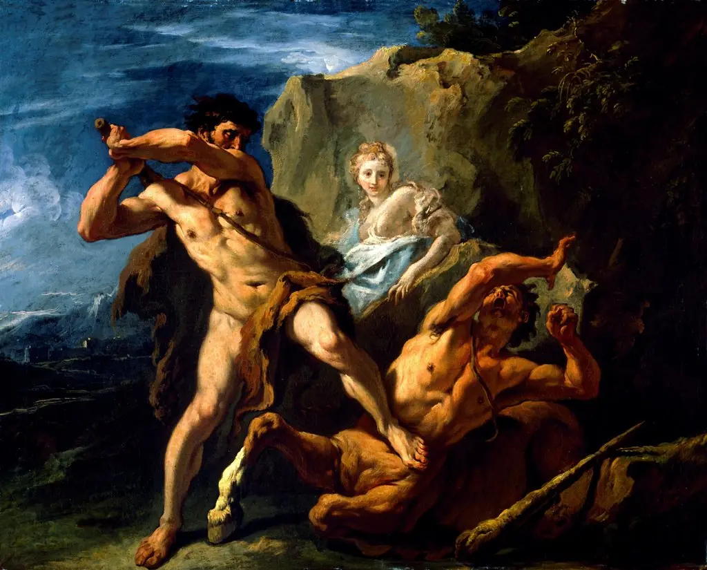 Hercules Killing the Centaur Nessus, by Sebastiano Ricci