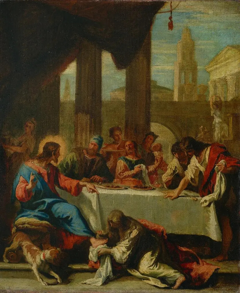 La cena in casa di Simone, by Sebastiano Ricci
