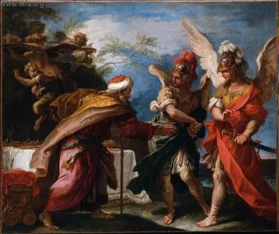Phineas and the Sons of Boreas, by Sebastiano Ricci, oil, 1698
