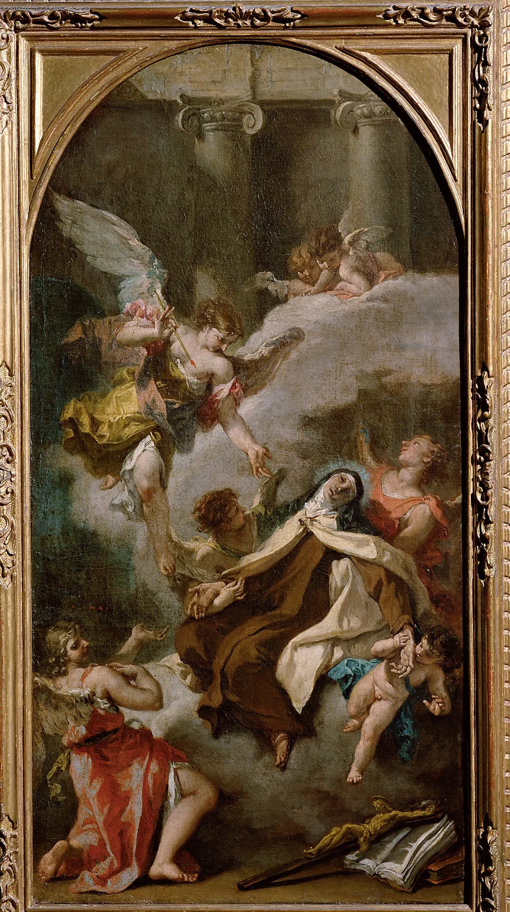 Vision of St. Teresa of Avila, by Sebastiano Ricci, oil, 1727