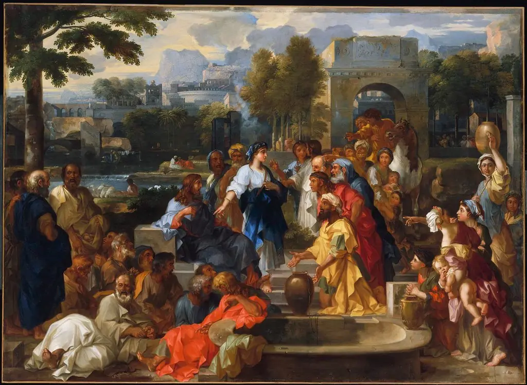 Christ and the Samaritan Woman, by Sébastien Bourdon