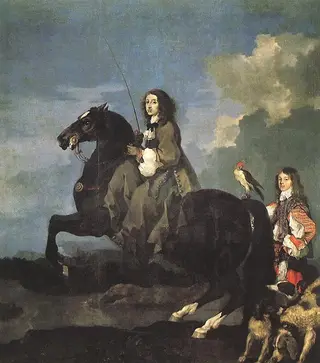 Christine of Sweden on Horseback, by Sébastien Bourdon, 1653