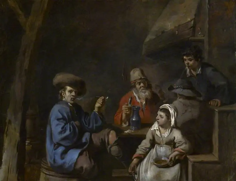 Interior of an Inn, by Sébastien Bourdon