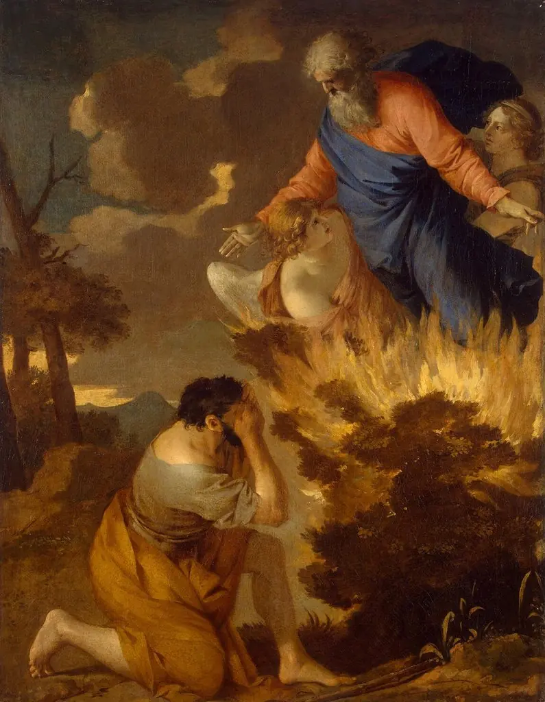 Moses and the Burning Bush, by Sébastien Bourdon