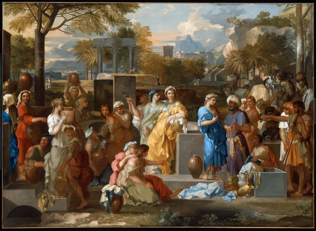 Rebecca and Eleazar, by Sébastien Bourdon