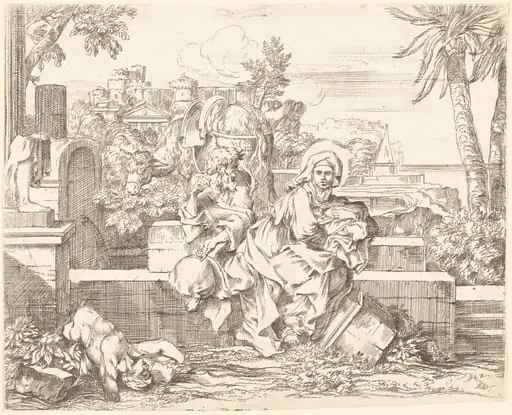 The Return from Egypt, by Sébastien Bourdon