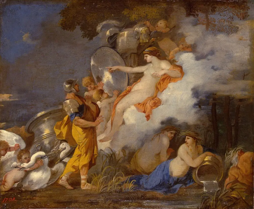 Venus and Aeneas, by Sébastien Bourdon