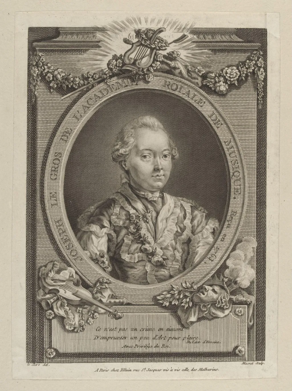 H Beard Print Collection, by Sébastien Le Clerc, 1750