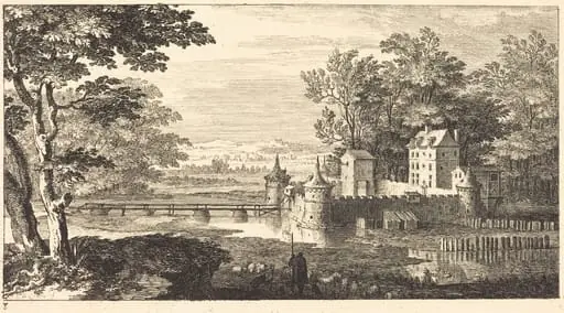 Landscape with Chateau, by Sébastien Le Clerc I