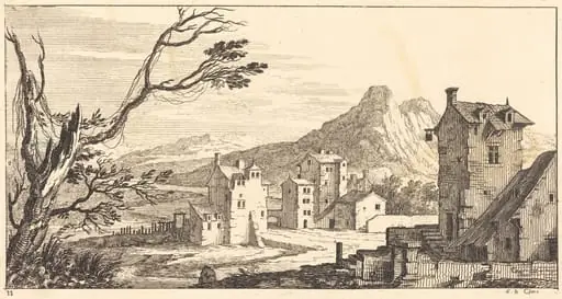 Landscape with Houses, by Sébastien Le Clerc I