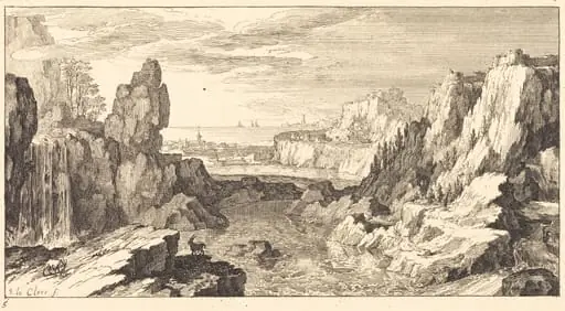 Mountain Landscape, by Sébastien Le Clerc I