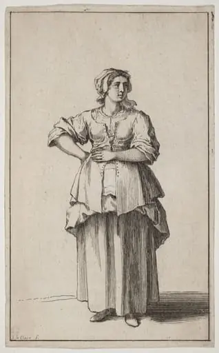 Standing Servant Woman, by Sébastien Le Clerc I