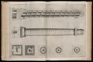 Section and Elevation of Trajan's Column