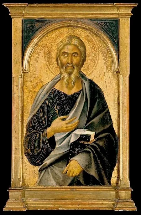 Saint John the Evangelist, by Segna di Bonaventura, tempera, 1320