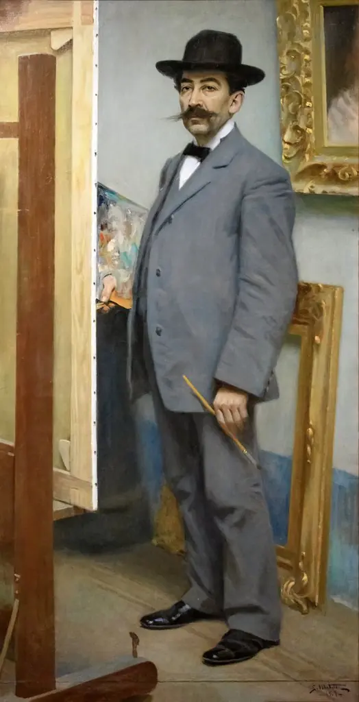 Autoretrat (Museu Nacional d'Art de Catalunya, inv 039928-000), by Segundo Matilla