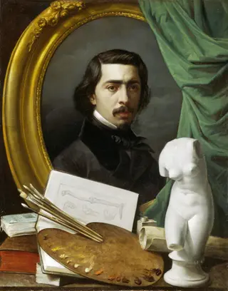 Self-portrait, by Carlos Esquivel y Rivas