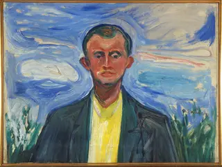 Self-Portrait against a Blue Sky