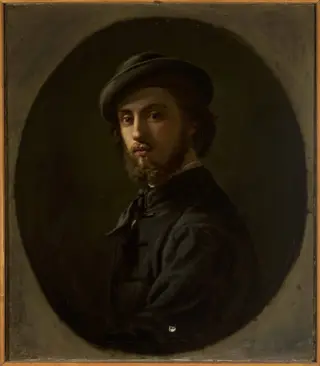 Self-portrait as a young man