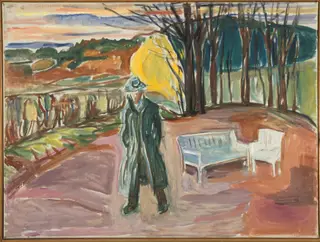 Self-Portrait by the Arbour