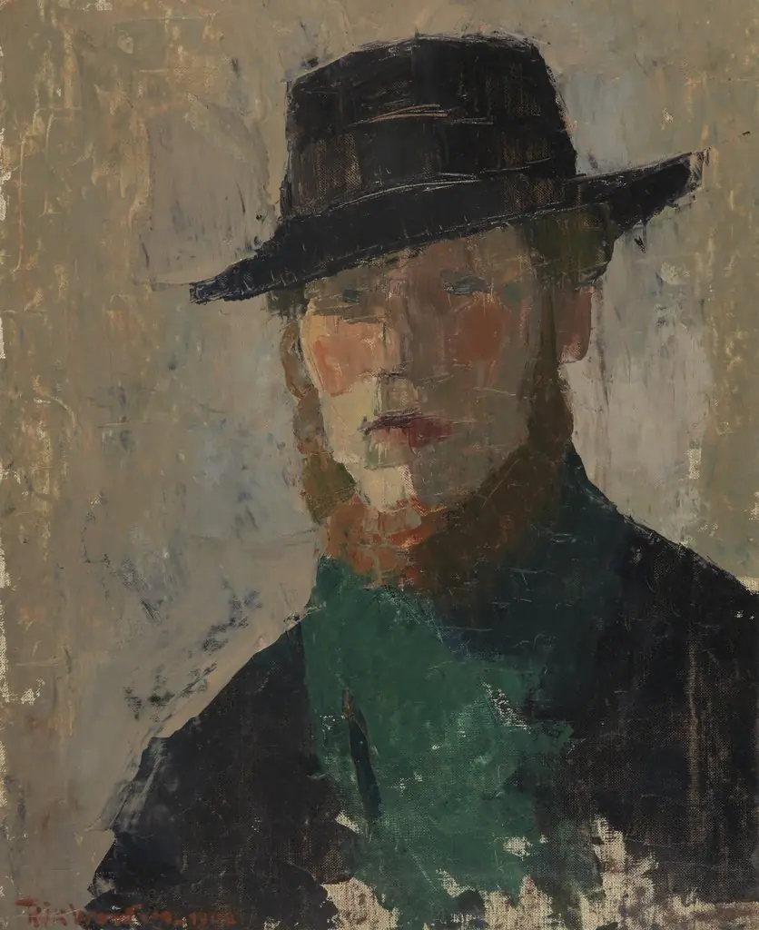 Self Portrait in Black Hat