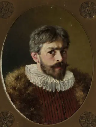 Self-portrait in the 17th-century costume