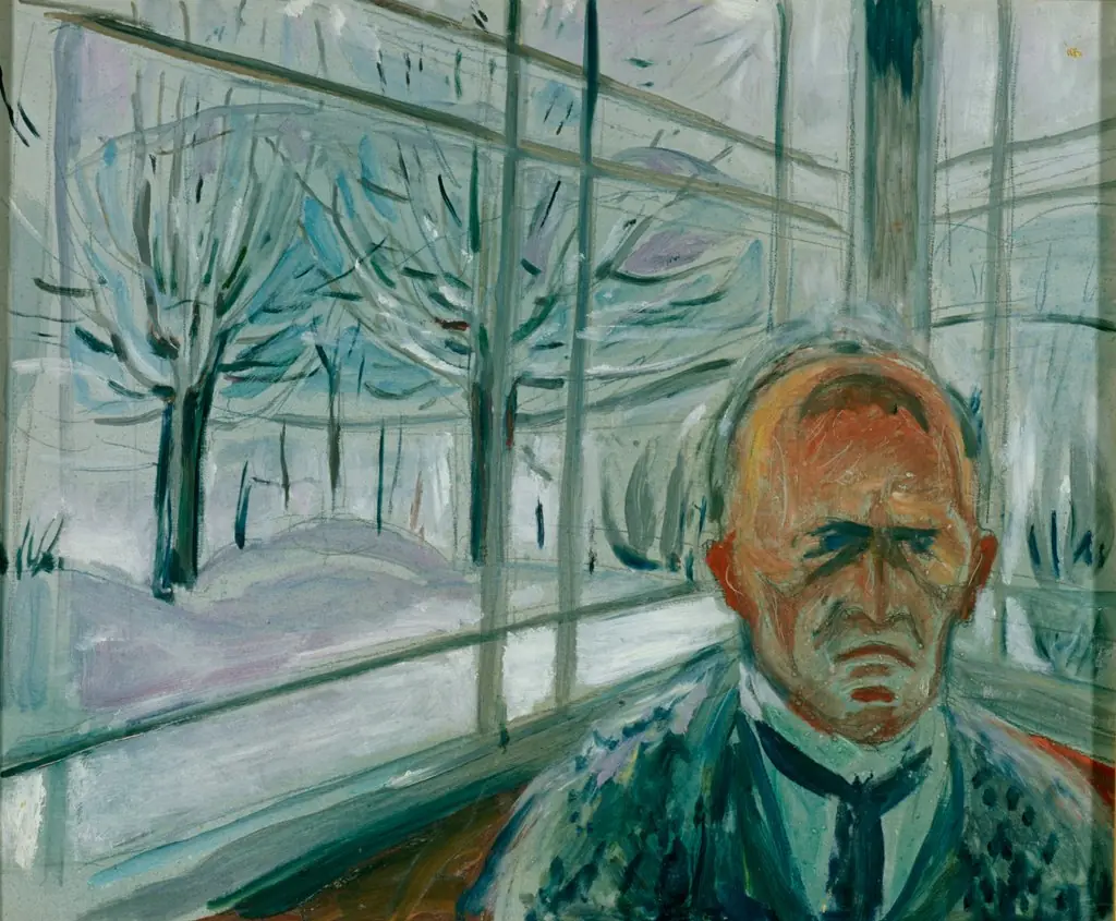 Self-Portrait on the Glass Veranda