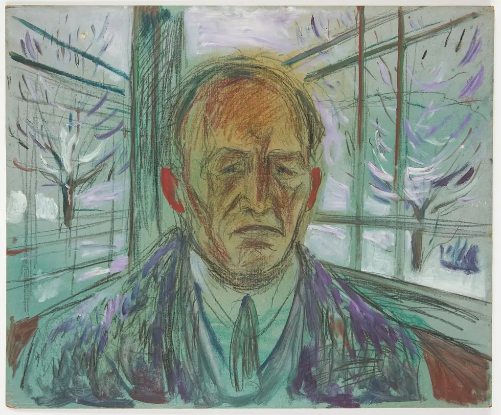 Self-Portrait on the Glass Veranda