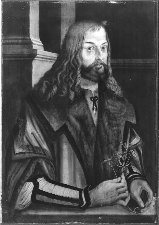 Self-portrait with thistle, unspecified, 1550