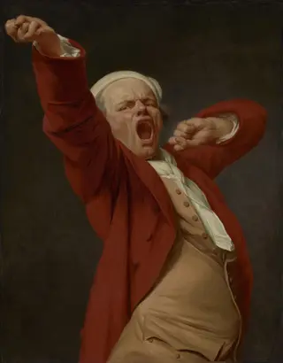 Self-Portrait, Yawning