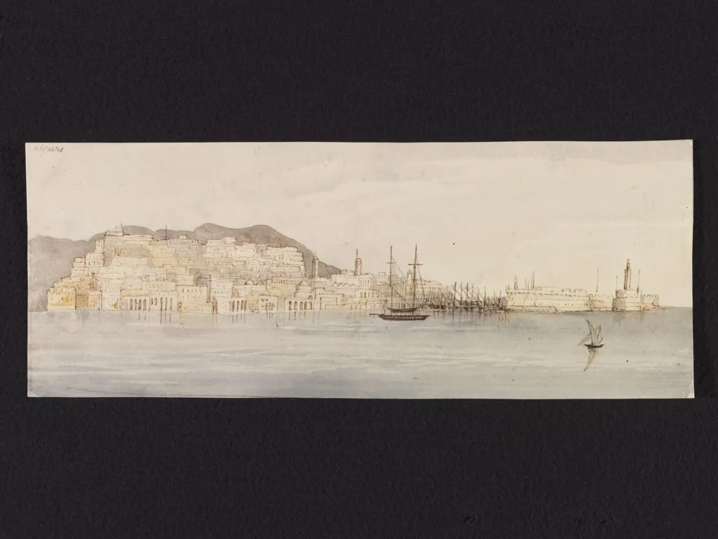 Algiers, by Selina Bracebridge, watercolor, 1825