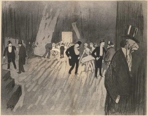 Backstage of the Ballet, by Sem (Georges Gourçat)