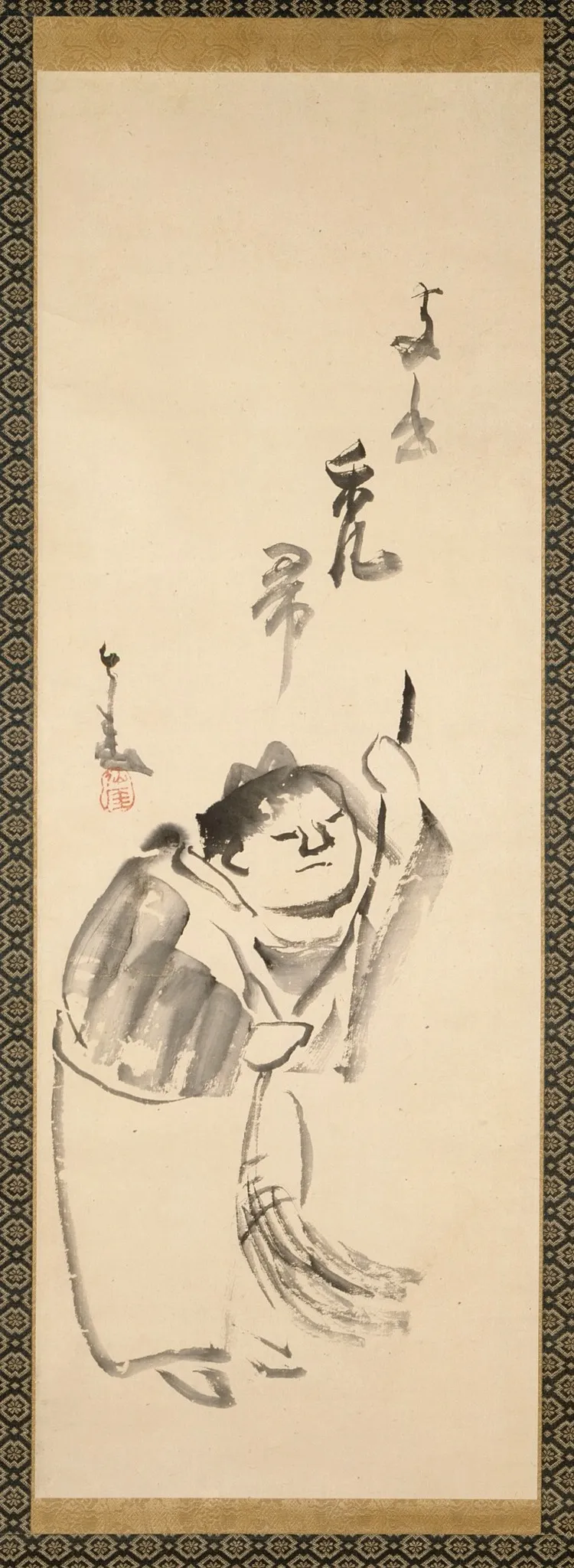 Jittoku and Kanzan, by Sengai Gibon, unspecified