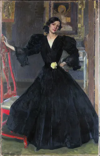Señora de Sorolla (Clotilde García del Castillo, 1865–1929) in Black, by Joaquín Sorolla