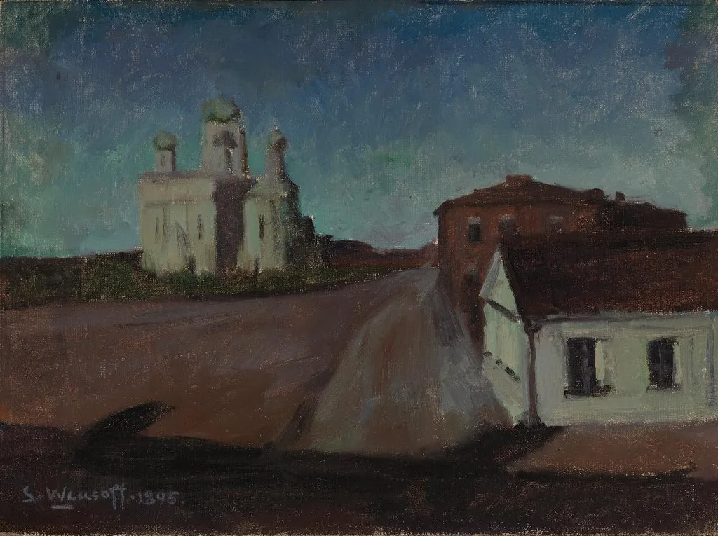 Kuutamomaisema Suomenlinnasta, by Sergei Wlasoff, unspecified