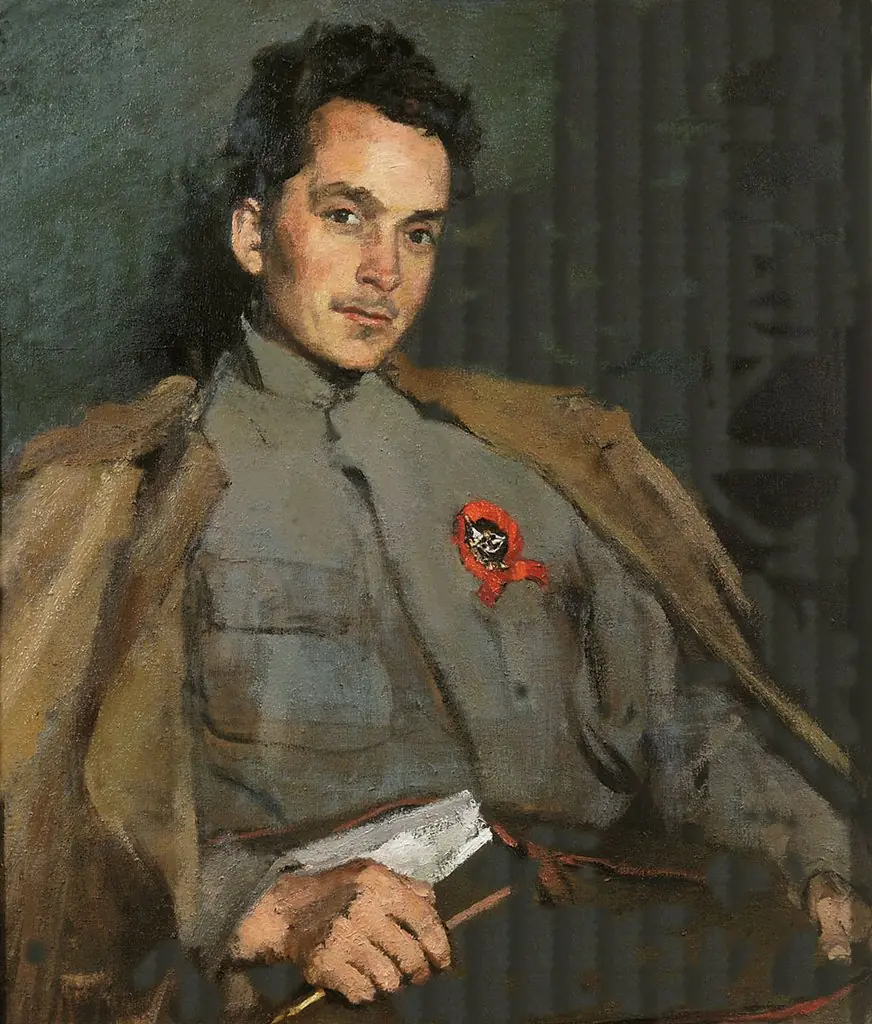 Portrait of D. A. Furmanov, by Sergey Malyutin