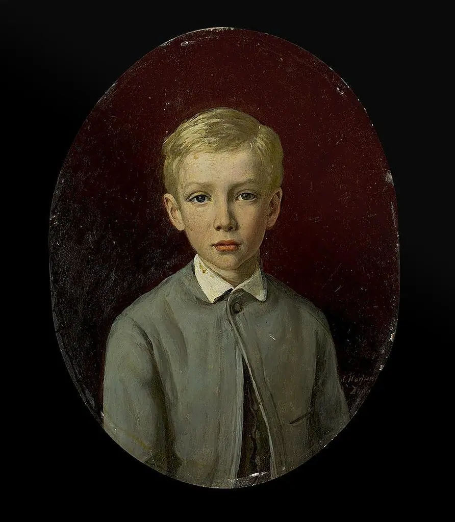 Portrait of a Boy, by Sergey Petrovich Postnikov