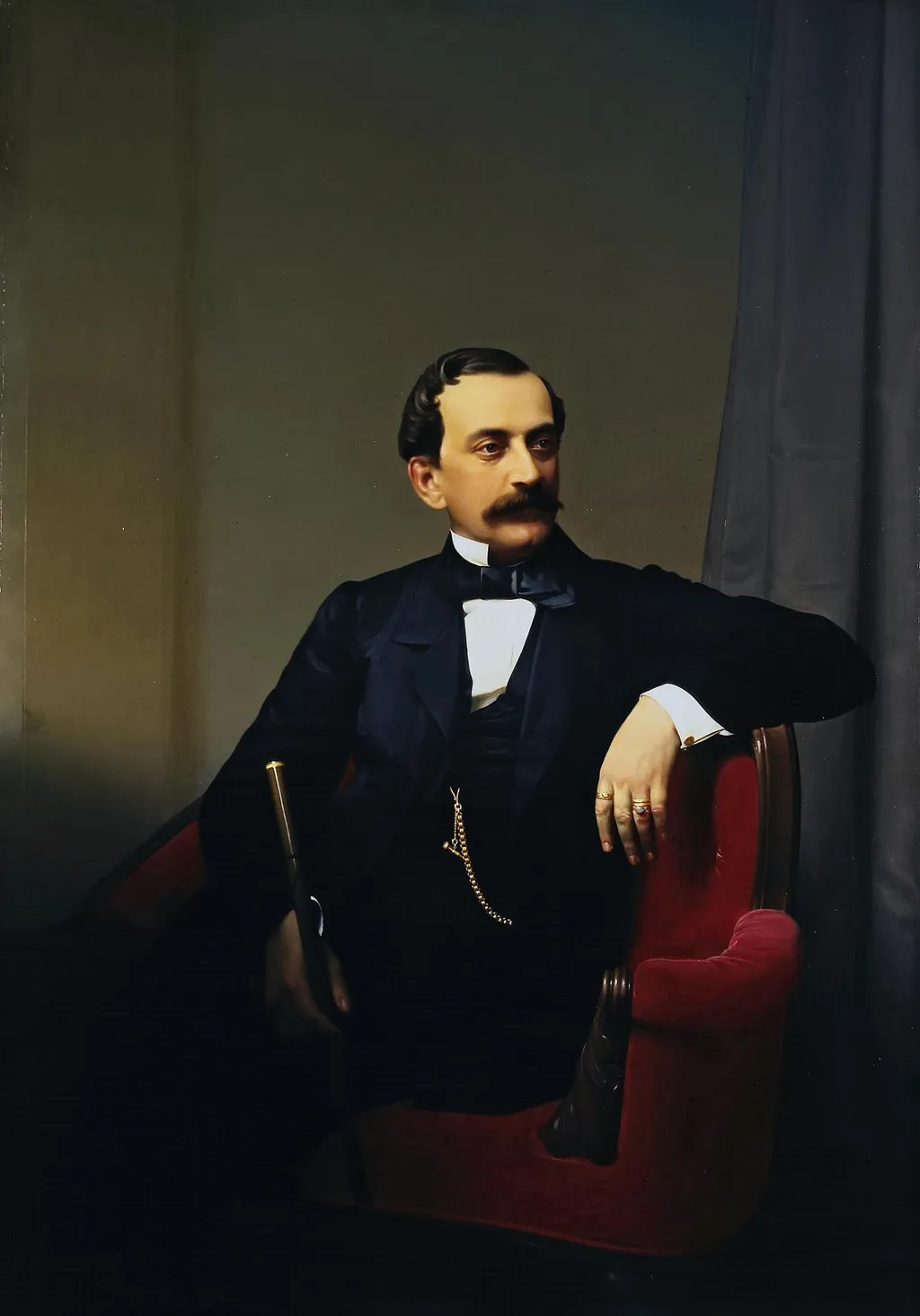 Portrait of Prince Nikolai Yusupov, by Sergey Zaryanko, oil, 1868