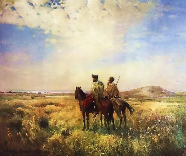Сторожа запорозьких вольностей Полотно, олія., by Serhii Vasylkivsky