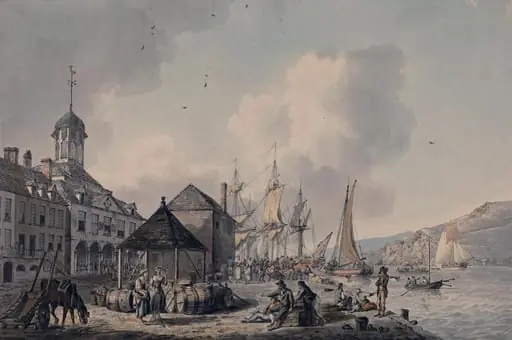 The exchange at Waterford, by Serres