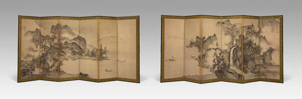 Landscape of the Four Seasons, by Sesson Shūkei
